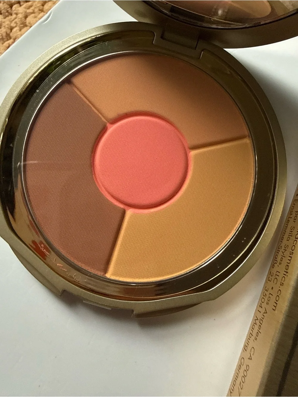 Stila Radiant Color Correcting Compact — Peach, Brown & Golden Tones